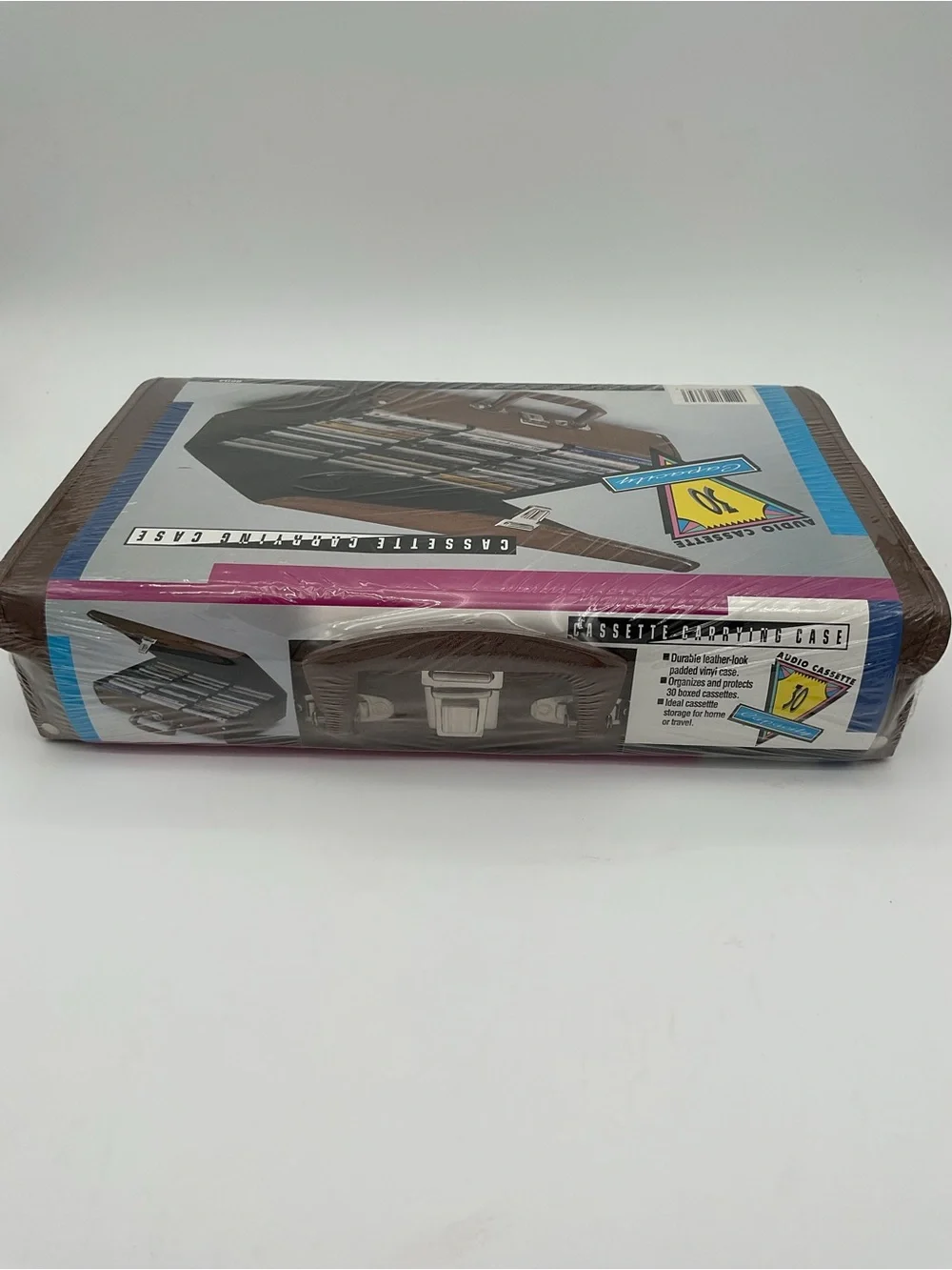 New Vintage Audio Cassette Carrying Case - Holds 30 Cassettes